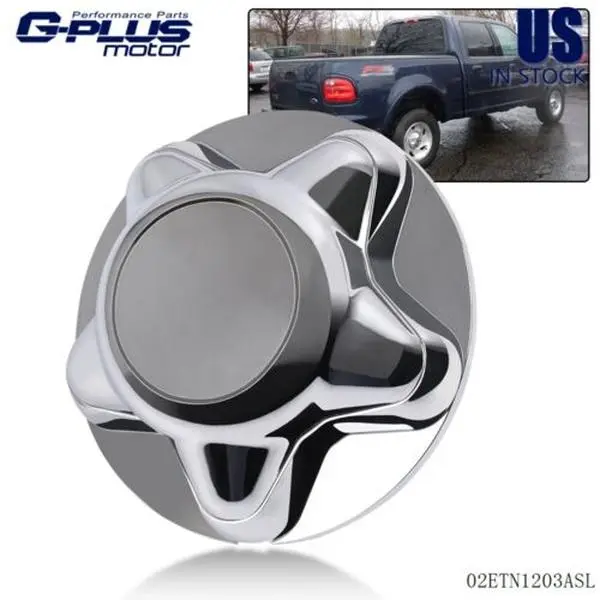G-PLUS 1Pc Silver Star-Shape Alloy Wheel Hub Center Cap (18cm, Better Cooling, Anti-Rust, Protects Oil, Precise Steering Movements) For 1997-2003 Ford F150, Expedition Aftermarket Truck/Alloy Rims Hub Centre Caps