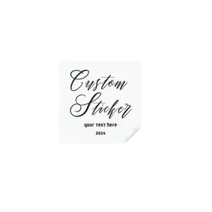 Custom Personalized Sticker Labels - Text, Logo or Image | Clear Vinyl, Glossy White or Matte White Vinyl