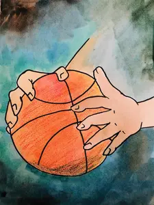 Add-On Art Project - Basketball Swish L2 (ages 8+)