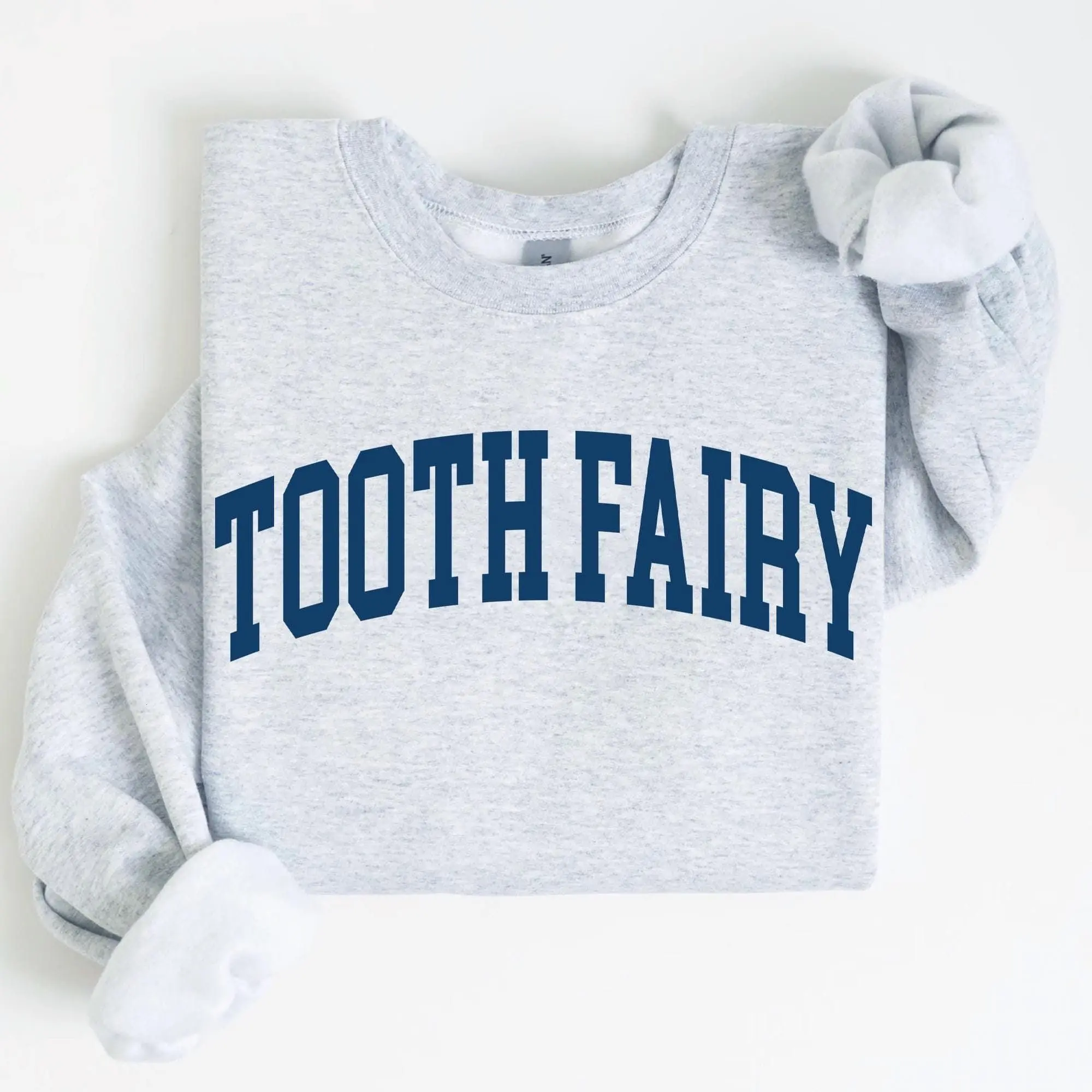 Women's Cotton Lightweight Graphic Tooth Fairy Crew Neck T-Shirt - Dental Hygienist Gift