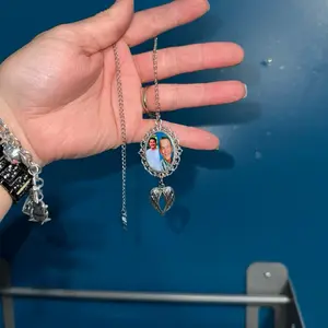 Custom Graduation Tassel Photo Charm with Angels, Includes Unique Design and Elegant Chain