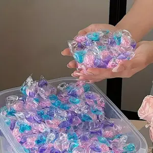 5-In-1 Laundry Beads Detergent, 50pcs/100pcs Long-Lasting Scented Laundry Balls, Durable Stain Removal, Softening, Fragrance Retention, Color Protection