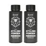 BUNEE Men's Hair Texturizing Powder 2-Pack (20g Each) - Haircare Styler, Matte Finish, Medium Hold, Oil Control, Root Lift, Natural Look, Lightweight, Residue-Free, Formaldehyde-Free, Volume for Flat Hair, Quick Touch-Up