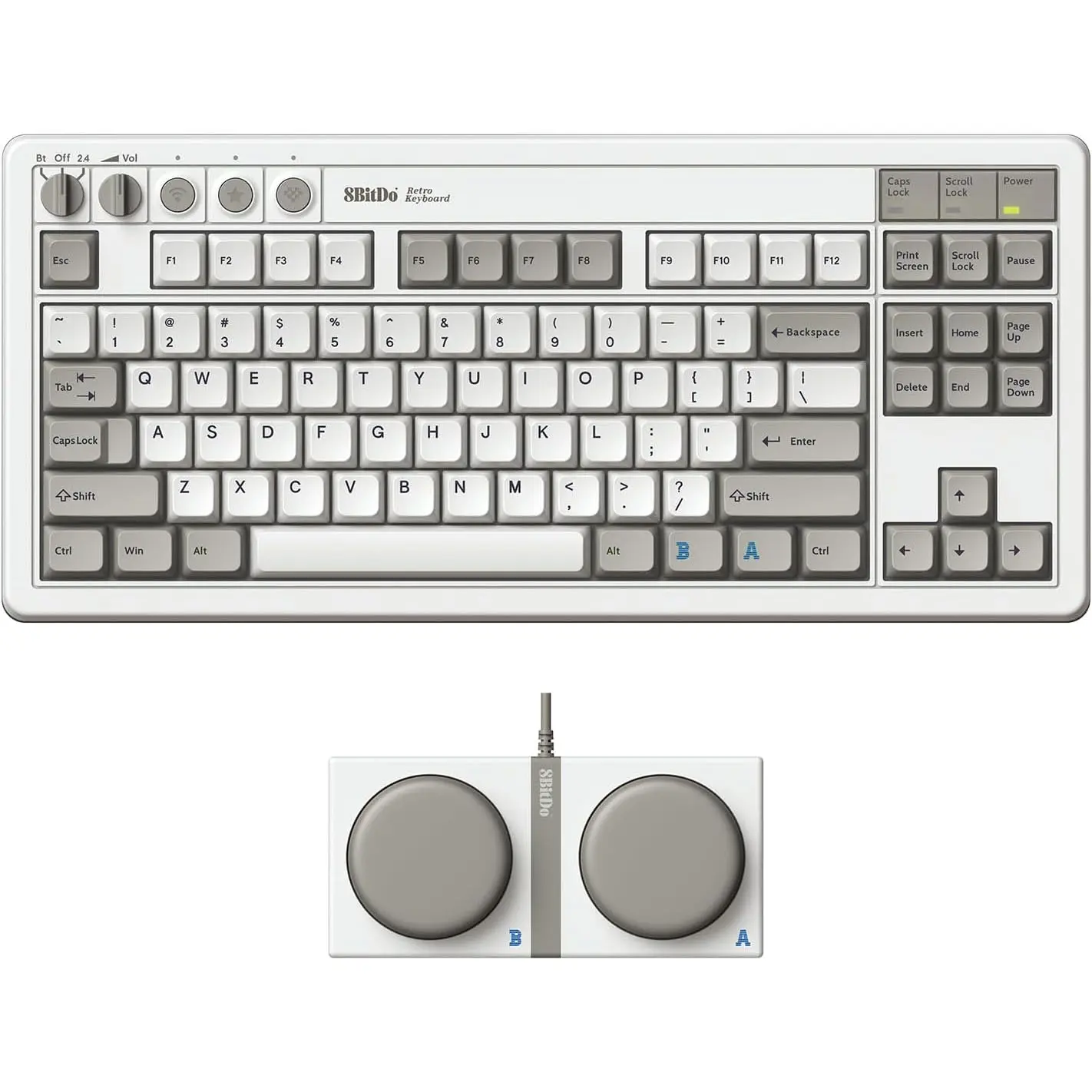 8BitDo Retro Wireless Gaming Mechanical Keyboard for Windows and Android - M Edition