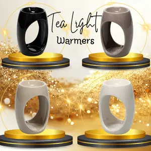 Decorative Ceramic Fragrance Warmer Tea Light Wax Warmer Perfect Gift for Gel Wax Melts Ornaments White Versatile Use Easy to Use Ideal for Any Room