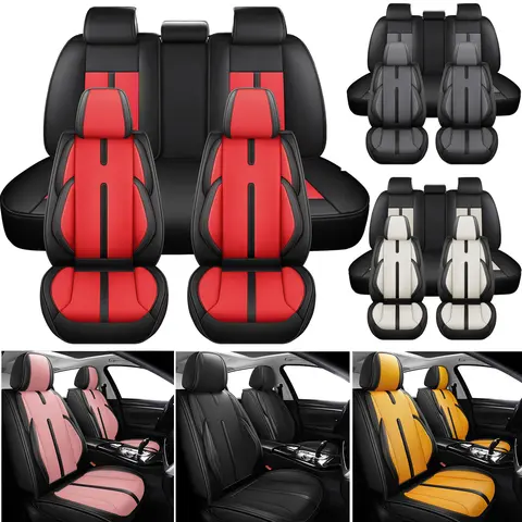Arespark Car Seat Covers 5 Seats Full Set,Universal Fit for Most SUVs Sedans Trucks Compatible with Subaru Forester Chevy Trailblazer Honda Hybrid Kia Sorento VW Jetta Nissan Xterra Cadillac
