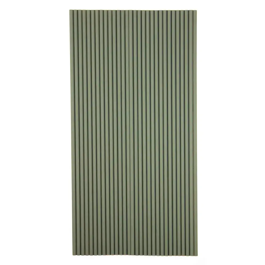 Alamosa Green Flexible 3D Fluted Semi-Circle Shiplap Wood Wall Panel