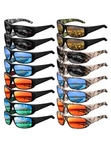 16 pairs of camouflage, suitable for both men and women, available in multiple colors, providing UV protection, perfect for various outdoor activities, with rubber nose pads to prevent slipping, featuring luxurious design, Sunglasses for Sports