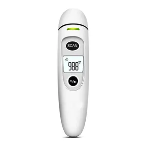 Thermometer gun, infrared forehead thermometer for measuring body temperature, suitable for home use by children and adults, can measure
