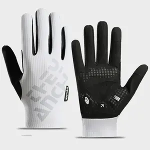 Men's Summer Outdoor Sports Gloves, Biking Gloves, Touchscreen Cycling Gloves with Sbr Cushion, Anti-Slip Silicone, Soft Sweat Absorbent Fabric