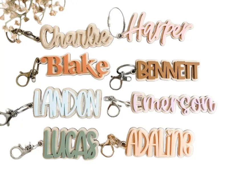 Personalized Backpack Name Tag, Backpack Keychain, Backpack Tags, Diaper Bag Tag, Luggage Tag, Personalized Name Tag, Name Keychain