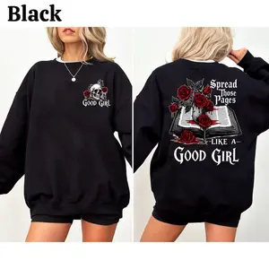 Retro Good Girl Sweatshirt, Spread Those Pages Like a Good Girl Shirt, Dark Romance Readers Hoodie, Spicy Book Tee, Bookish Shirt for Smut Readers, Book Lover Gift
