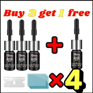 Homonth DIY Windshield Repair Kit for Cars, an Easy-to-Use Auto Glass Repair Glue for Cracks, Chips,1 Set Car Glass Repair Kit with UV Curing Resin, a DIY Windshield Repair Glue to Prevent Cracks from Spreading