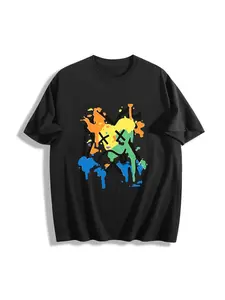 Street Chic Unisex Graphic T-Shirt, Crew Neck Short Sleeve Tee for Both Genders, All-Purpose Print Pattern, Lightweight Durable Material, Great for Music Festivals, Daily Outfits and Fashion