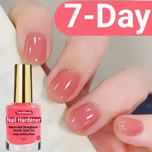 2PCS Trendready Nail Hardener , Splitting, Breaking Nails - Fast Dry Keratin & Natural Protein Hardener, 4-in-1 Nail Polish Care Oil, Alcohol-Free Formula for Instant & 3-Day Nail, Manicure for Hands & Fingers