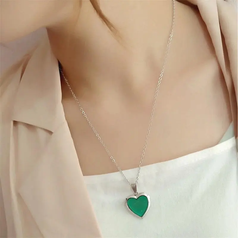 2022 Temperature Change Color Mood Necklace Water-Drop Jewelry Smart Discolor Pendant Choker Best Gift for Friends Jewelry Gifts