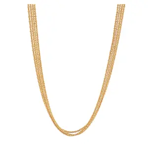 4 Row Brass Choker
