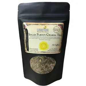 LunationStores Solar Plexus Chakra Tea 60g Boost Confidence, Herbal, Natural loose leaf, Energy Infused, Self Esteem, Motivation health tea