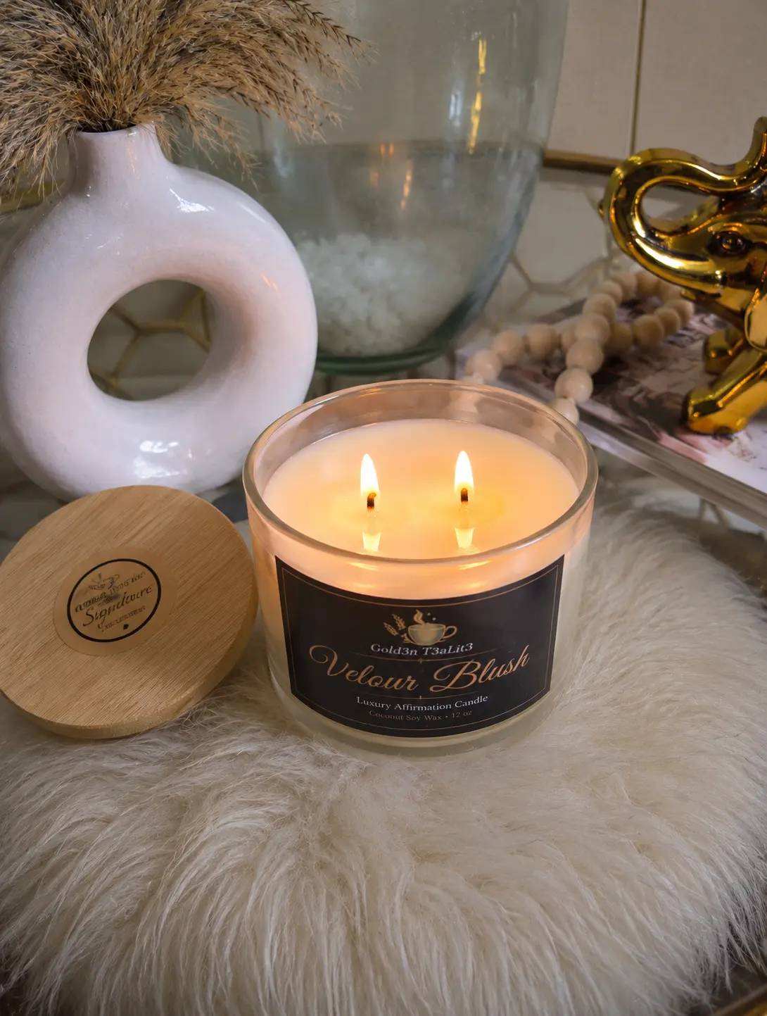 VELOUR BLUSH ~ Luxury Affirmation Scent | Candle | Room Perfume