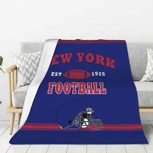 New York Flannel blanket - Suitable for sofas, beds, living rooms, chairs, cars, beaches, travel, outdoor use, bedding for air-conditioned rooms - Rectangular shape, an excellent gift choice for sports enthusiasts