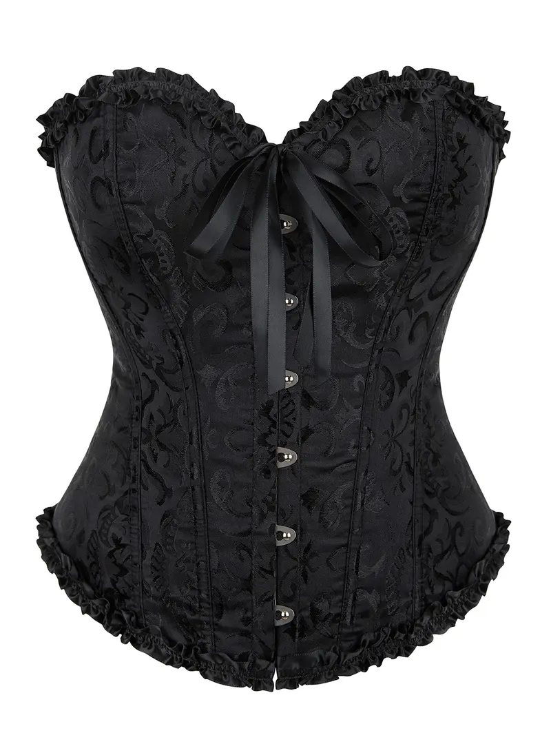apricot jacquard corset slip dress - TikTok Shop