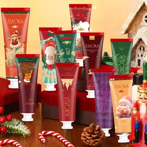 XIAOKS 10 Pack Christmas Moisturizing Hand Cream for Dry Cracked Hands Travel Size Gift Set Perfect for Valentine's Day & Christmas