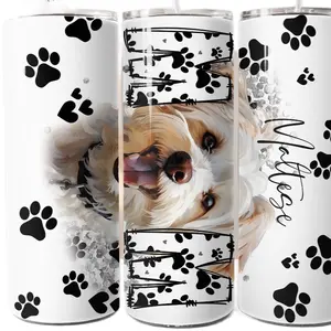 Maltese mom stainless steel tumbler Portable