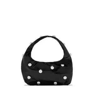 Dahlaney Studded Handbag - Black Silver
