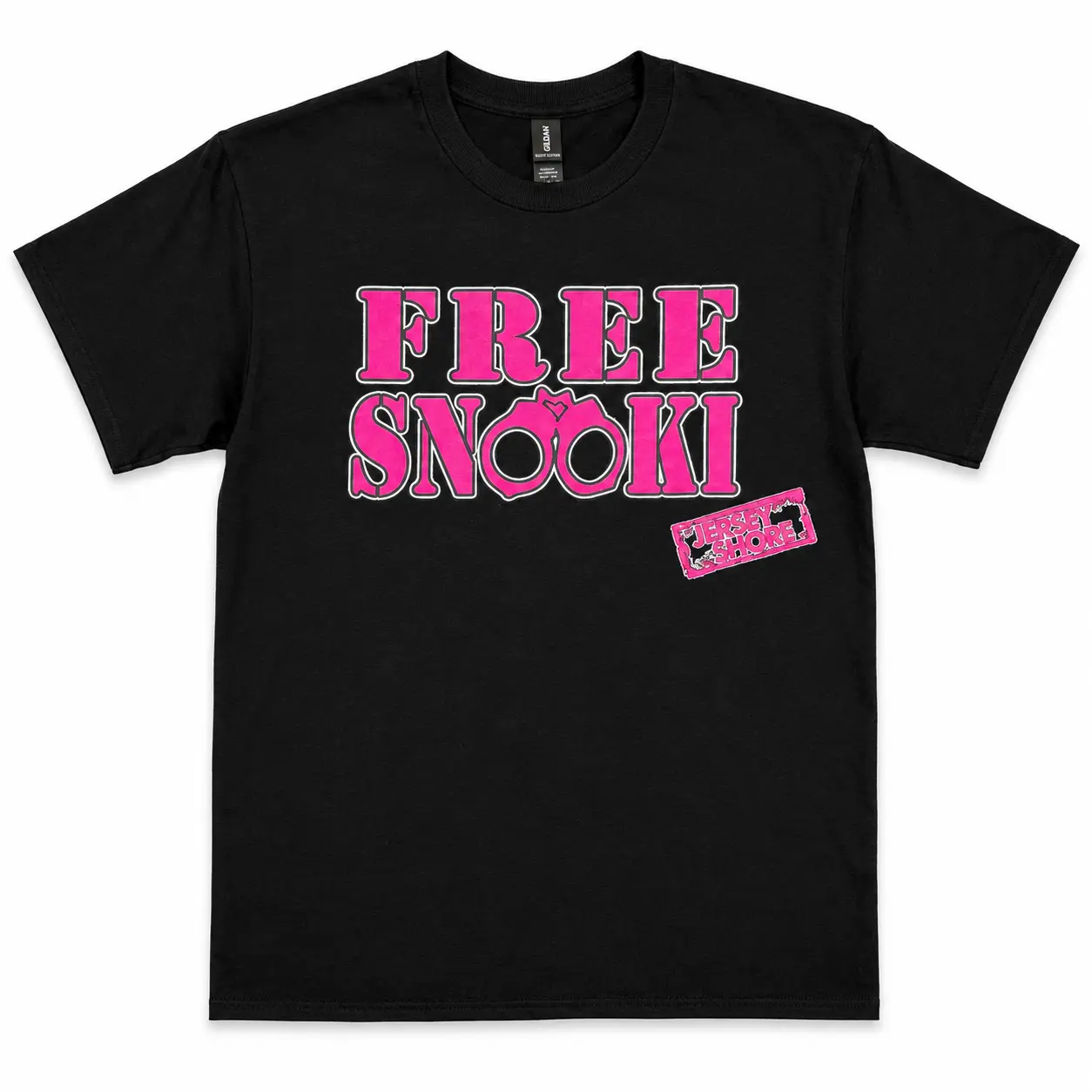 Free Snooki Pink Handcuff Jersey Shore Tee - Unisex Funny Graphic T-Shirt