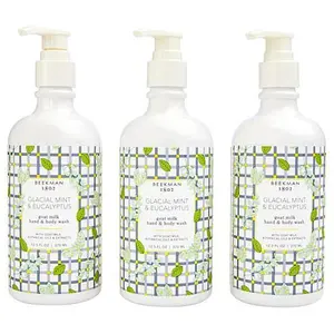 Beekman 1802 Goat Milk Mint & Eucalyptus Hand & Body Wash 3-pack AS
