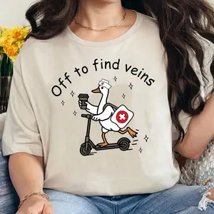 Funny Phlebotomist Goose TShirt, Lab Draw Gift, Medical Worker Sweatshirt, Laboratory Sweater, Lab Tech Crewneck, Gift For Her