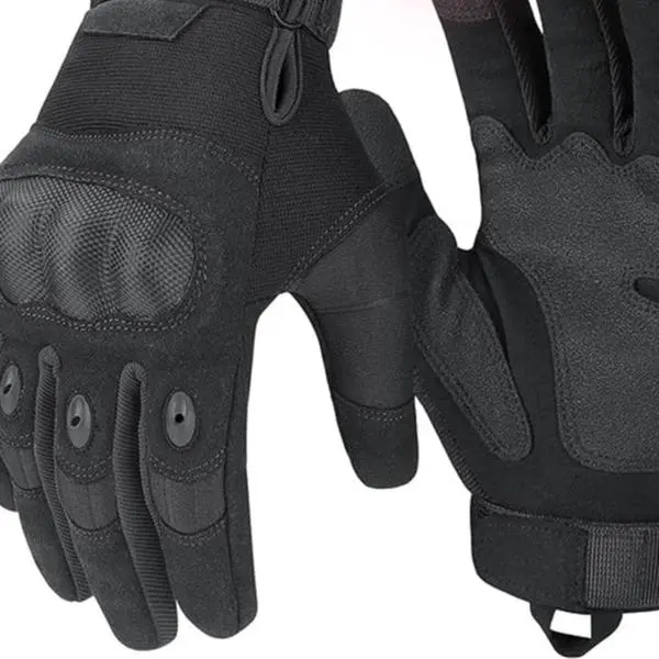 Tactical Gloves for Men - Touchscreen Motorcycle Gloves with Hard Shell & Palm Padding for Sports, Airsoft, Paintball, Hunting, and Camping