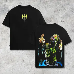 [WWE] Jeff Hardy Hardy Boyz WWE Vintage Graphic T Shirt Premium 100% Cotton Neon Face Paint Wrestling Tee, High Flyer Extreme Style Shirt, Alternative Streetwear Graphic Tee, Wrestling Fans Gift Unisex, WWE Event Outfit Unisex