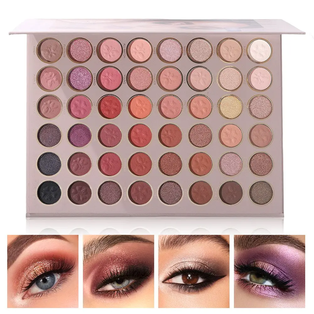 Everyday Practical 48 Color Shimmering Eyeshadow Palette, Eye Shadow Makeup, Curated Color Scheme for Easy Hold, Matte & Shimmery High Pigment, Smooth Blendable Texture, Ideal for Sophisticated Daily Eye Looks