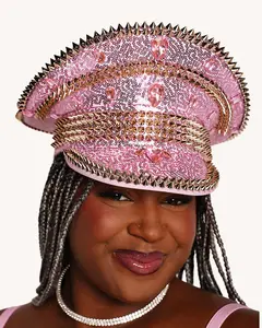 Disco Diva Captain Hat - Pink