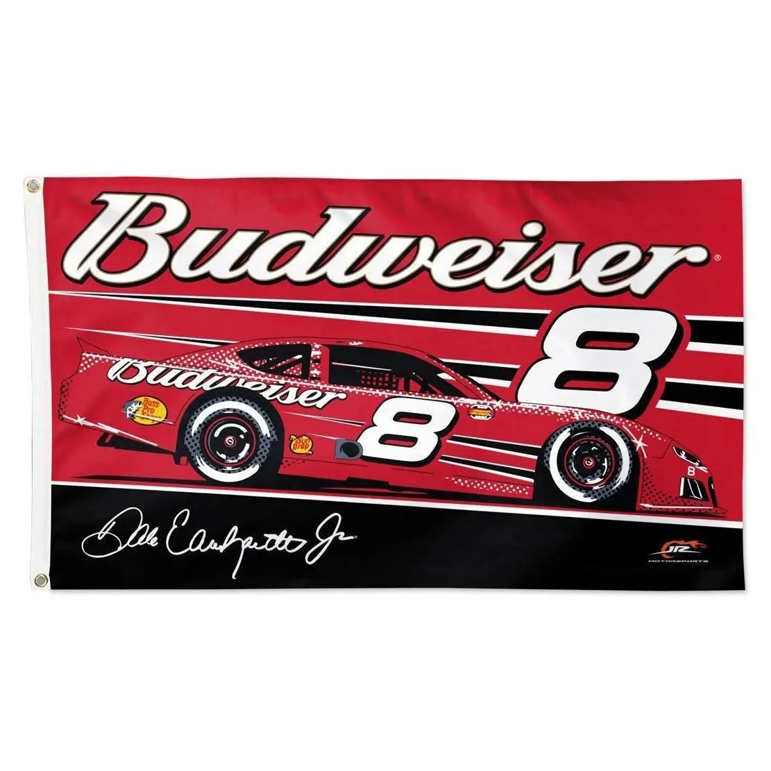 Dale Jr Xfinity #8 Nascar Budweiser Car Racing 3x5 FT Flag Wall Decore Banner
