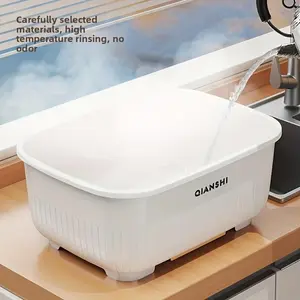 European and American Style Large Capacity Dish Drying Rack, Kitchen Countertop Sink Dish Organizer, Cutlery and Chopsticks Storage Box, Sturdy Plastic Dishwasher Rack