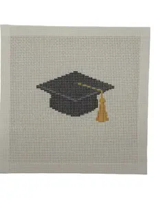 Graduation Cap Needlepoint Canvas