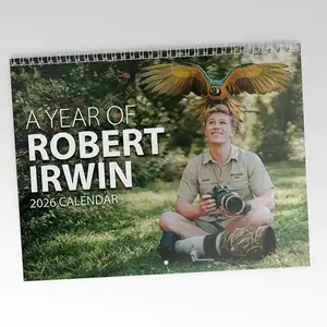 Robert Irwin 2026 Wall Calendar, Celebrity Fan Planner, Animal Lover Wall Calendar, Celebrity Crush Merch, Funny Holiday Gift for Her