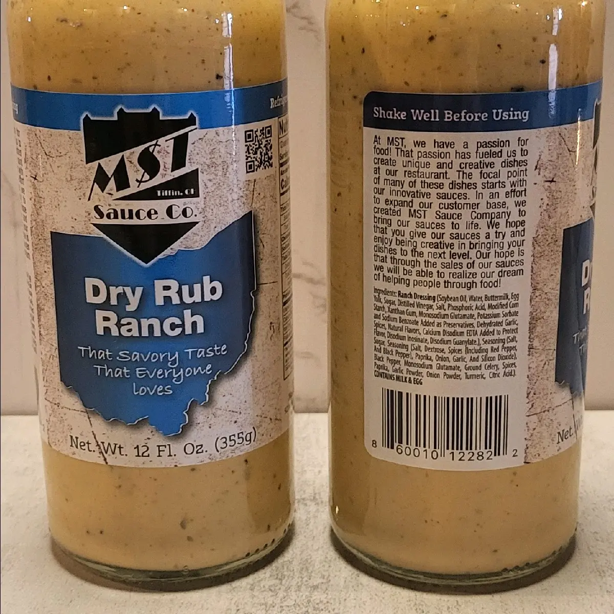 MST Sauce Company Dry Rub Ranch, dressing, sauce Dip Creamy Flavor