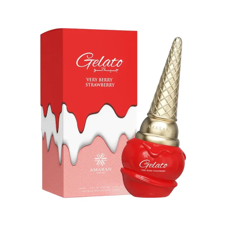 Amaran | Gelato | Very Berry | Unisex Fragrance | 100 ML 3.4 OZ | Eau De Parfum | Strawberry - Cupcake & Whipped Cream