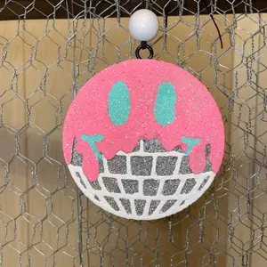 Disco drip smiley - Car Freshie