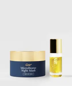 City Beauty Original Nighttime Nourishment Duo - Hydrating Microbiome Night Mask, Smooth Moisturizing City Lips Night Oil Moisturizer for Daily Care