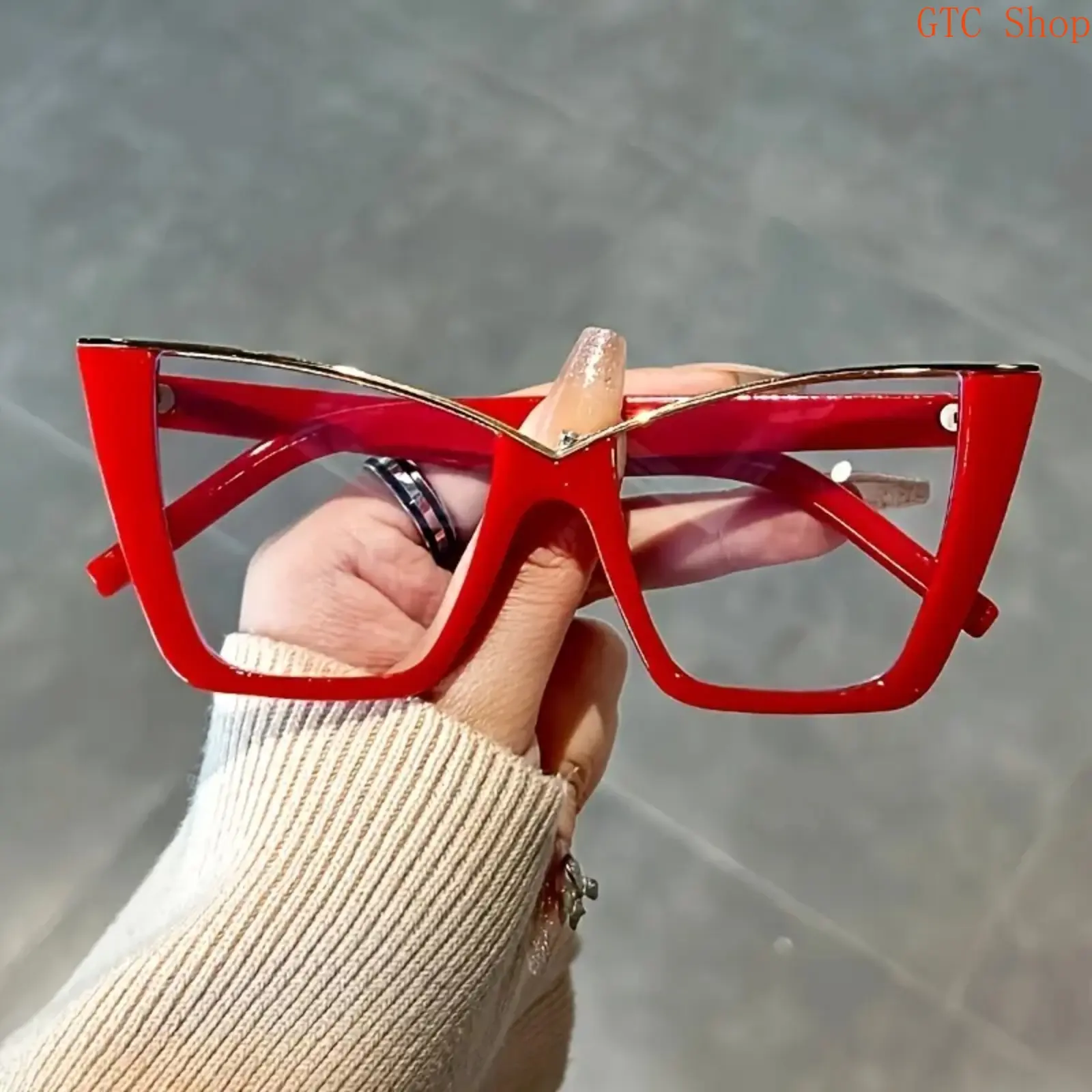Vintage Cat Eye Blue Light Blocking Glasses for Women, Viral Transparent Jelly Color Fashion Eyewear, Lightweight Anti-Fatigue Clear Lens, Slim Comfortable Daily Wear Frame, Stylish Eye Protection Computer Glasses, Work Study Indoor Daily Casual Accessory