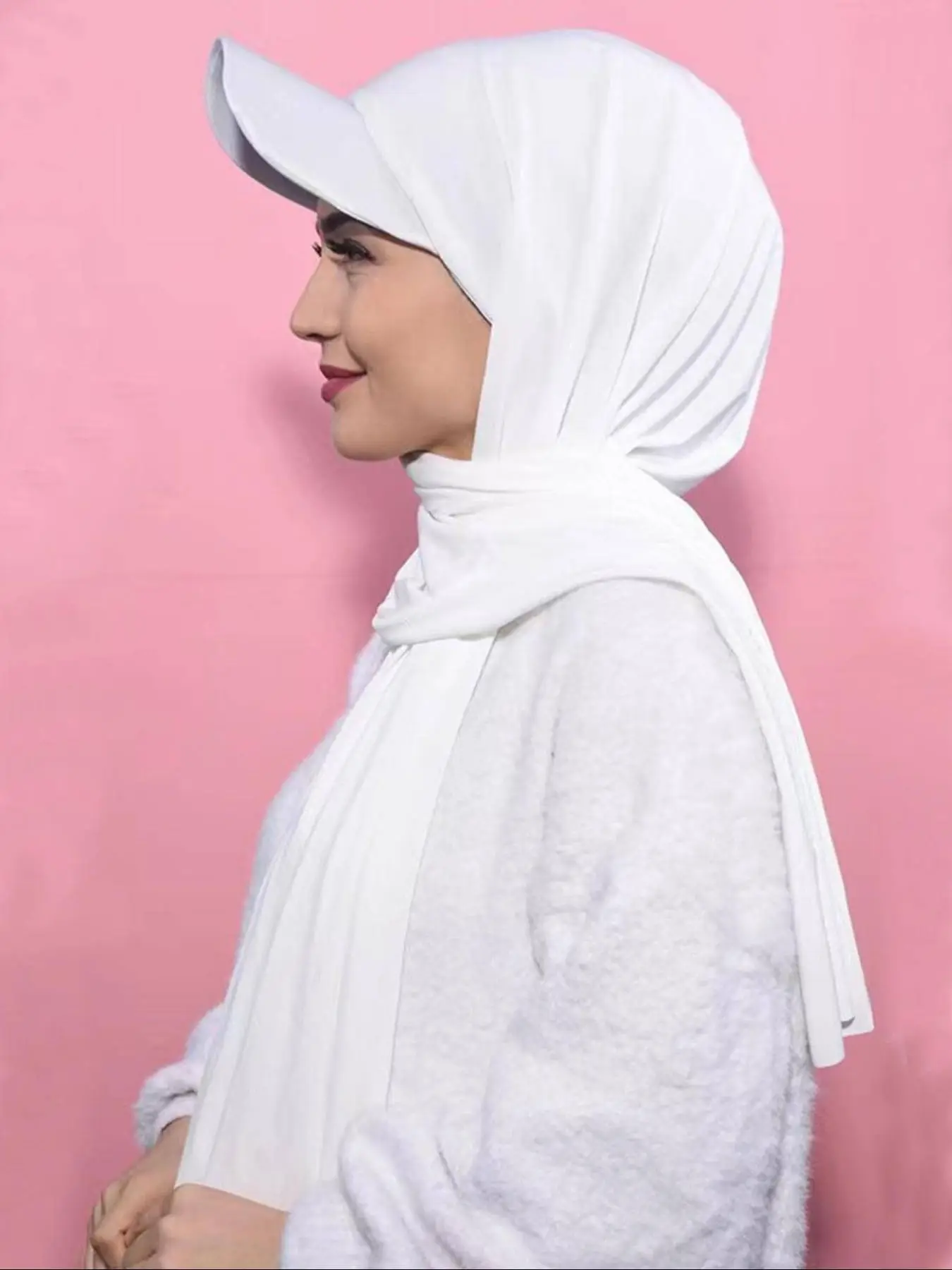 Women's Solid Color Hijab, Casual Soft Comfortable Breathable Instant Hijab for Daily Wear, Fashion Accessories for Women & Girls