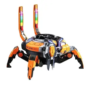 RGB LED Mechanical Crab Bluetooth Speaker - 5.0 Wireless 10W Stereo Bass with TWS Pairing, 8-Hour Playtime for Indoor Outdoor Party