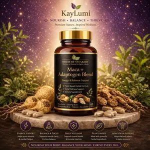 Maca Adaptogen Blend Energy - Natural Energy Boost with Adaptogens for Stress Management & Vitality Support