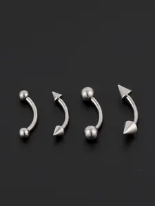 1pc Labret Lip & Eyebrow Rook Piercing Jewelry - 16G Curved Barbell Suitable for Helix, Conch, Daith Piercings, Labret Lip Earrings, Wedding, Casual Attire, June Birthstone Gifts for, Year-Round Piercing