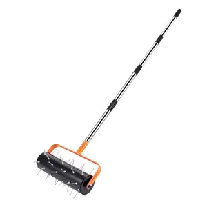 Rolling Lawn Aerator, Soil Loosener Oxygen Aerator, Garden Cultivation Tool, Essential for Healthy Lawns and Gardens, Easy to Use