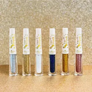 Italia Deluxe Star Struck Liquid Glitter Eyeliner - 6 Stunning Colors Super Fine Glitter Water Resistant Multi-Use Makeup Product